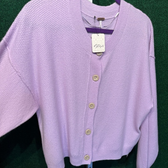 239 NWT Free People Lila Cashmere Sweater Cardi - Picture 5 of 10